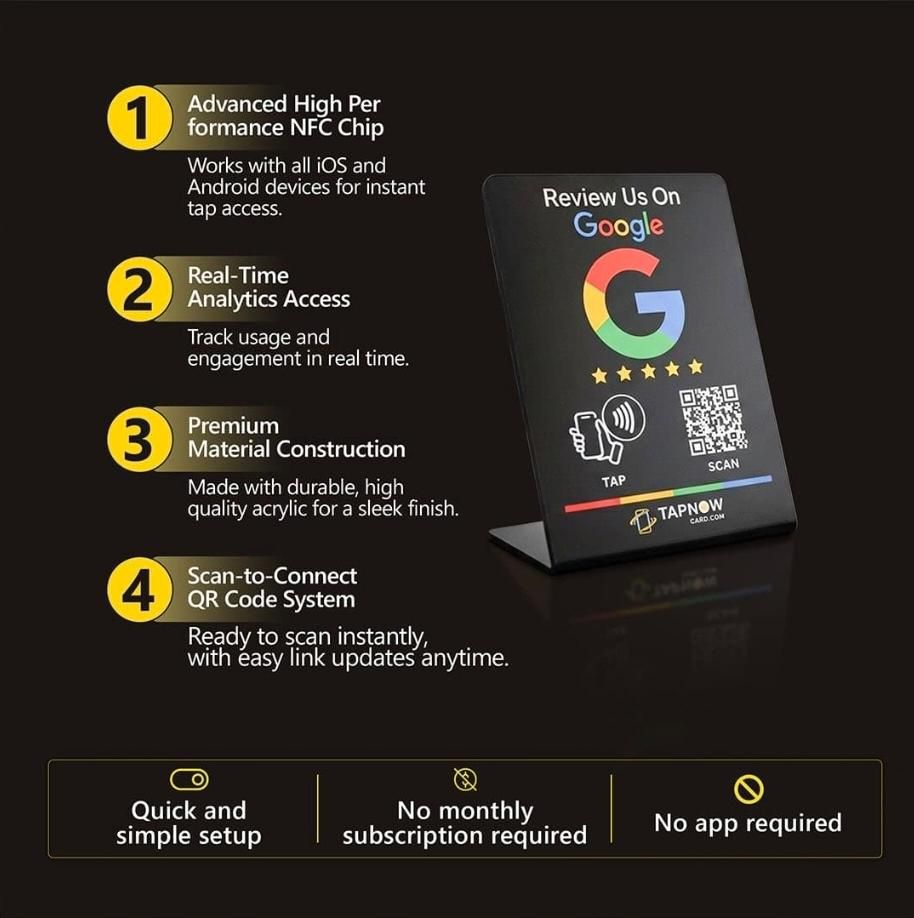 These are the features you get from TapNow, helps to get more reviews.
