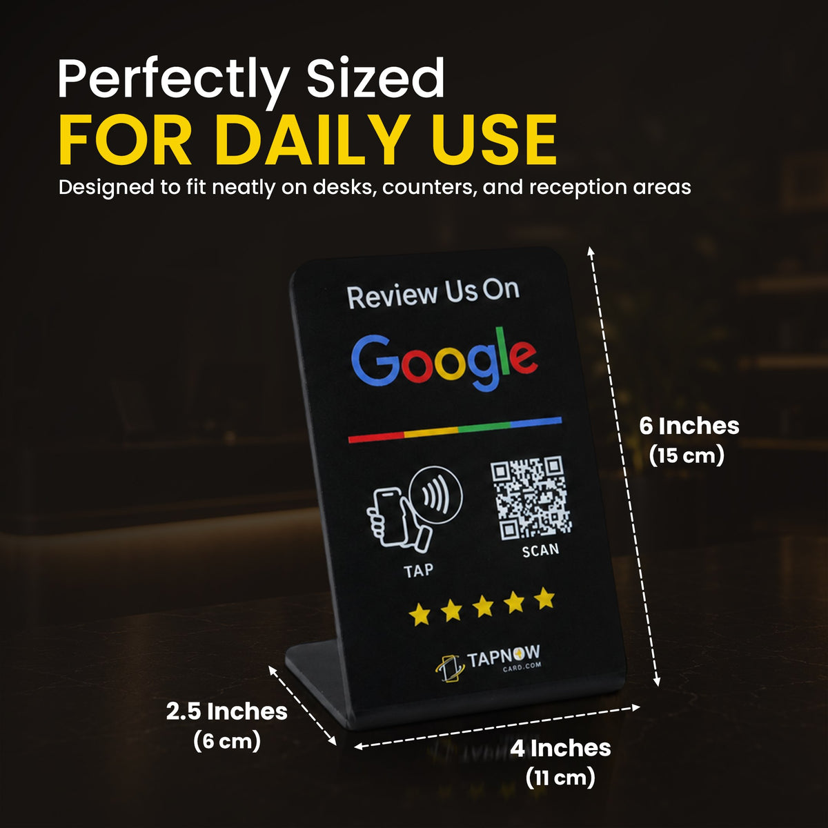 Tapnow has the perfect size for your business to get more reviews.